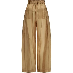 Beige Lyocell Jumpsuit