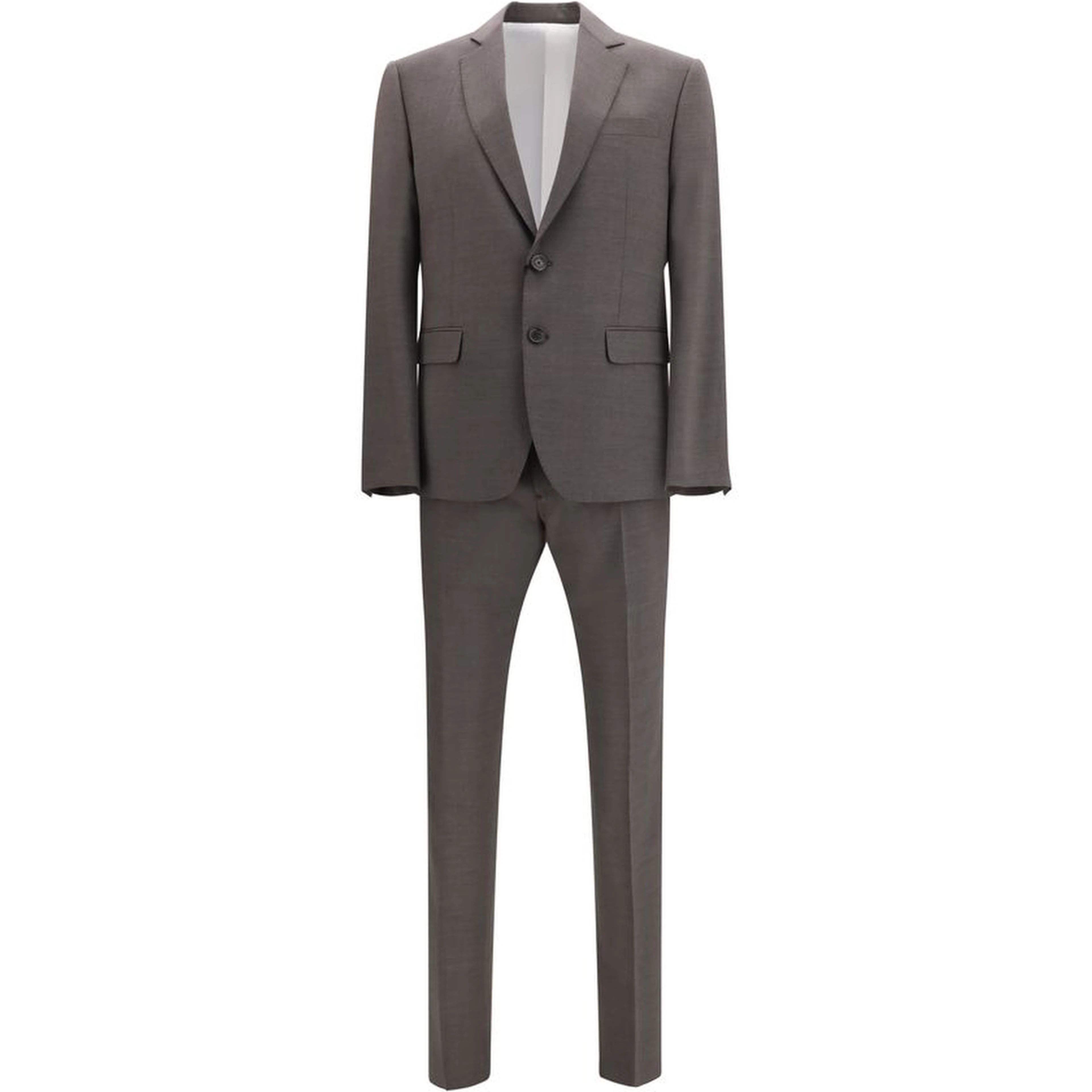 Gray Fleece Wool Two-Piece Suit