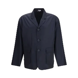 معطف بوليستر أزرق