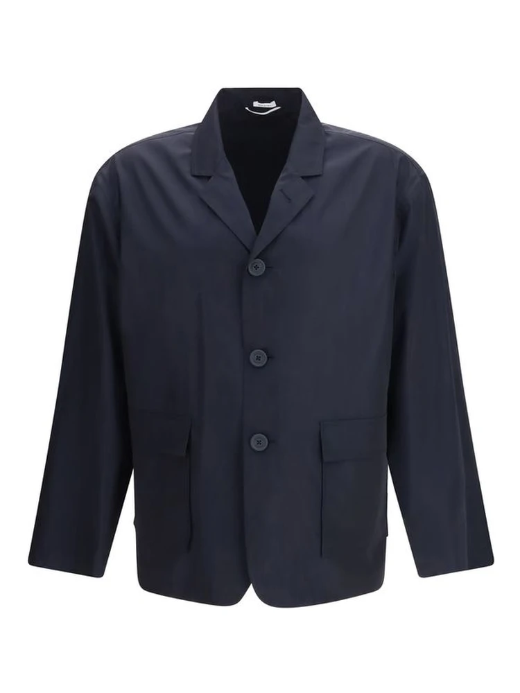 Blue Polyester Coat