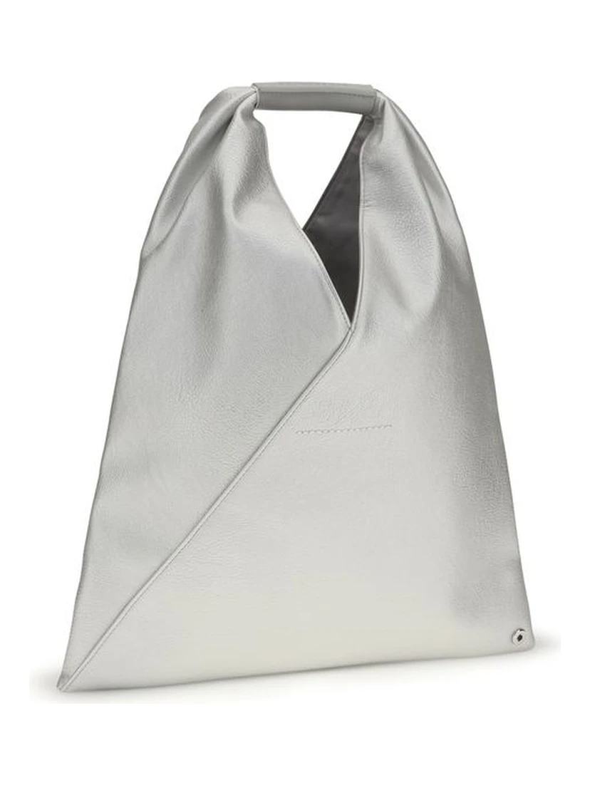 Silver Polyethylene Handbag