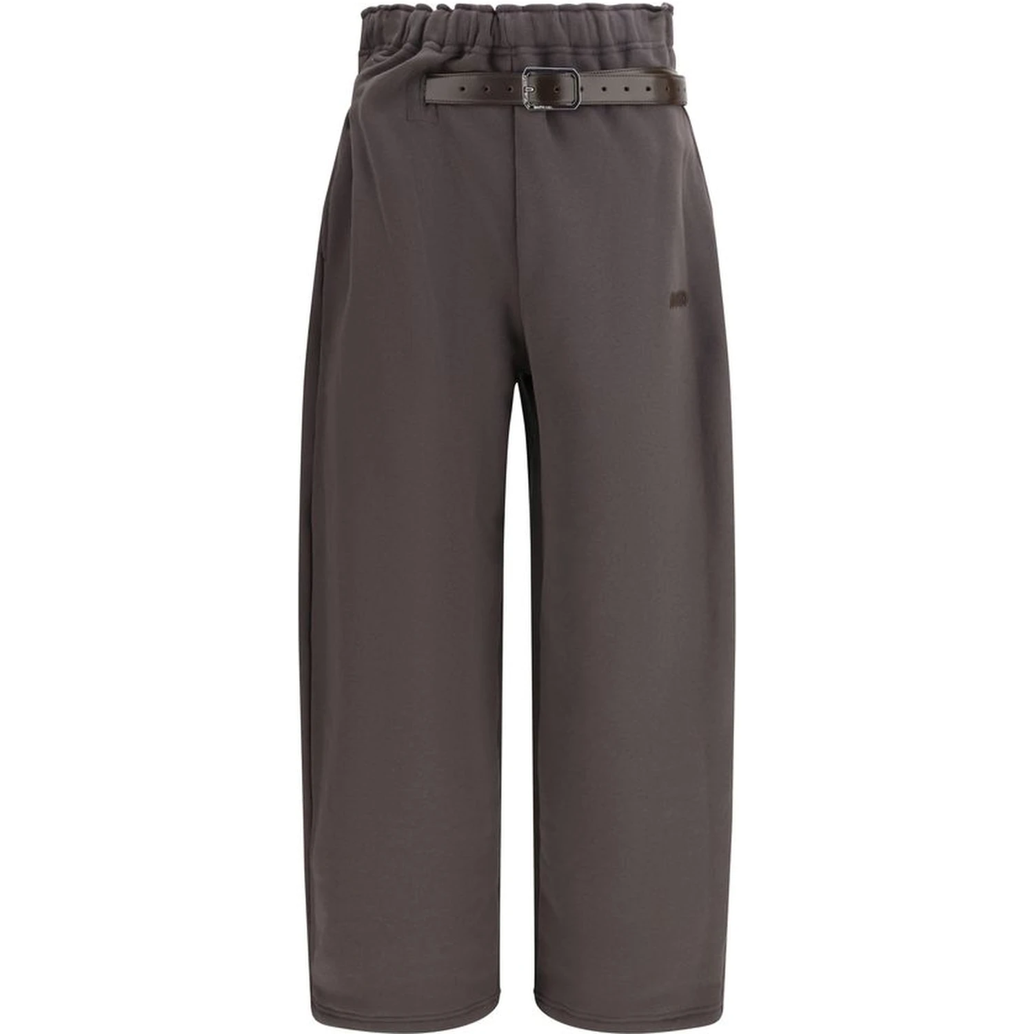 Brown Cotton Athletic Pants