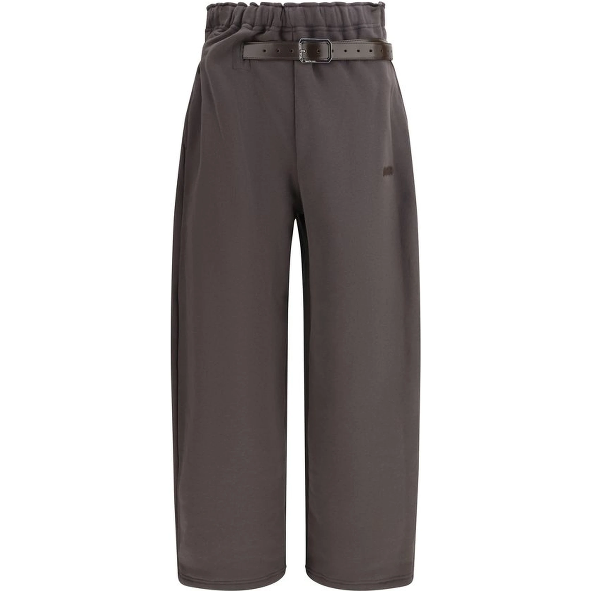 Brown Cotton Athletic Pants