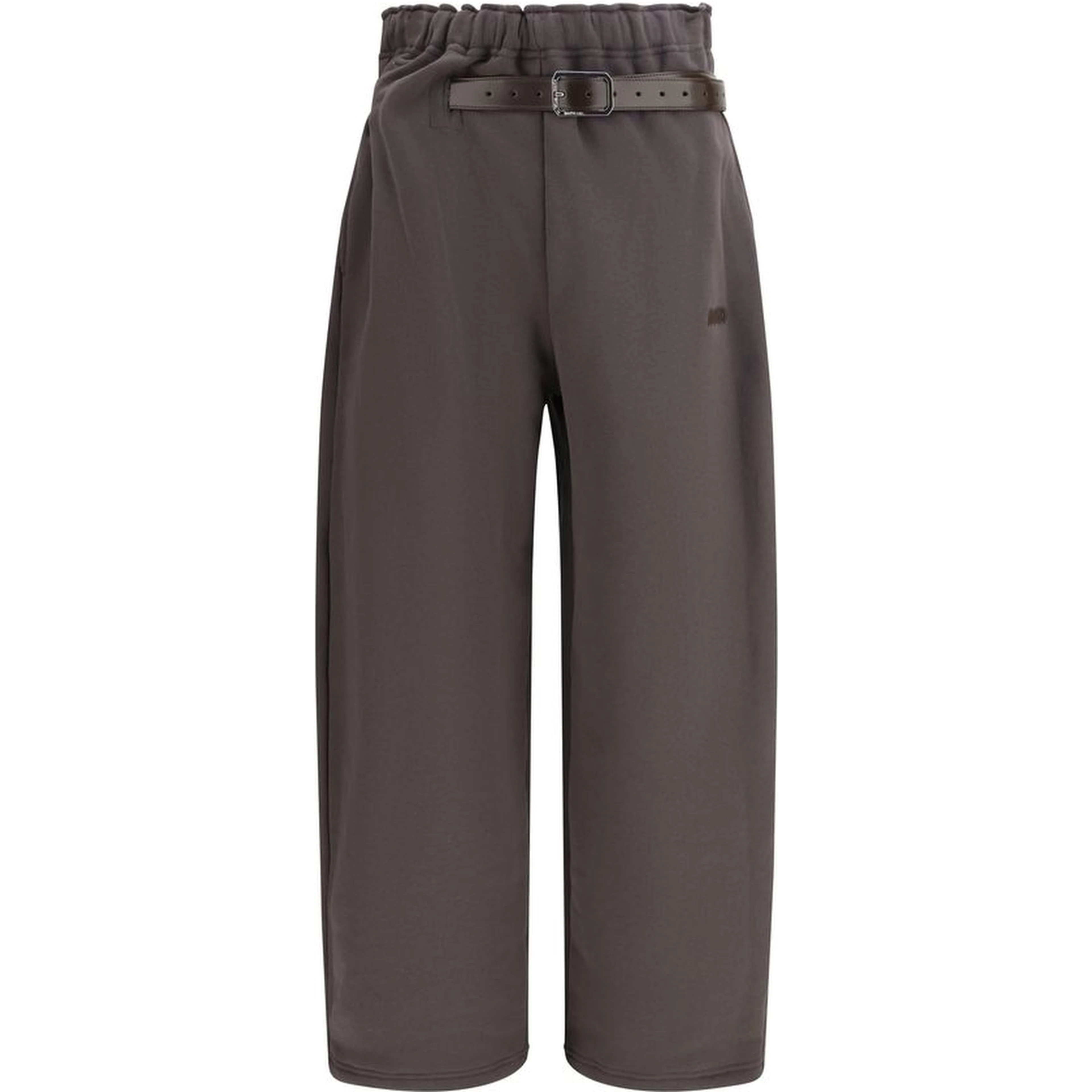 Brown Cotton Athletic Pants