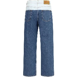 Blue Cotton Jeans Denim