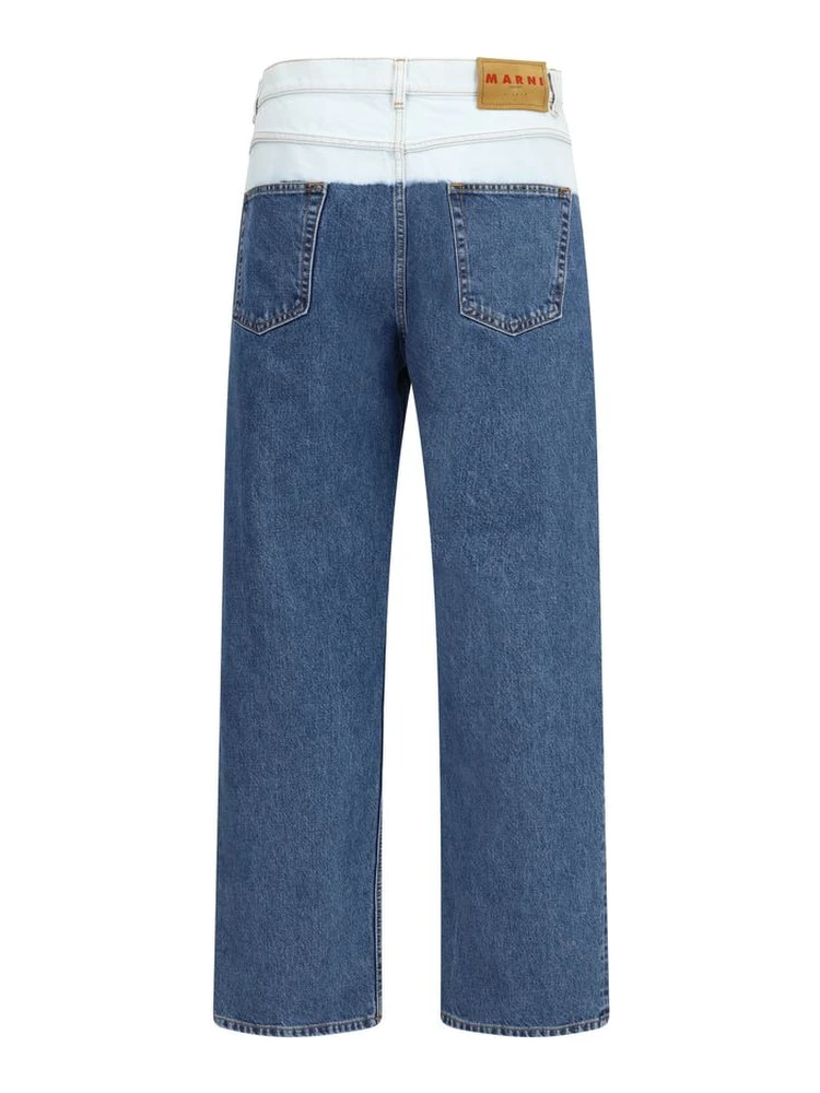 Blue Cotton Jeans Denim alternative