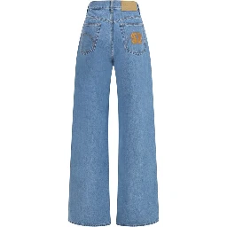 Blue Cotton Jeans Denim