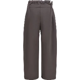 Brown Cotton Athletic Pants