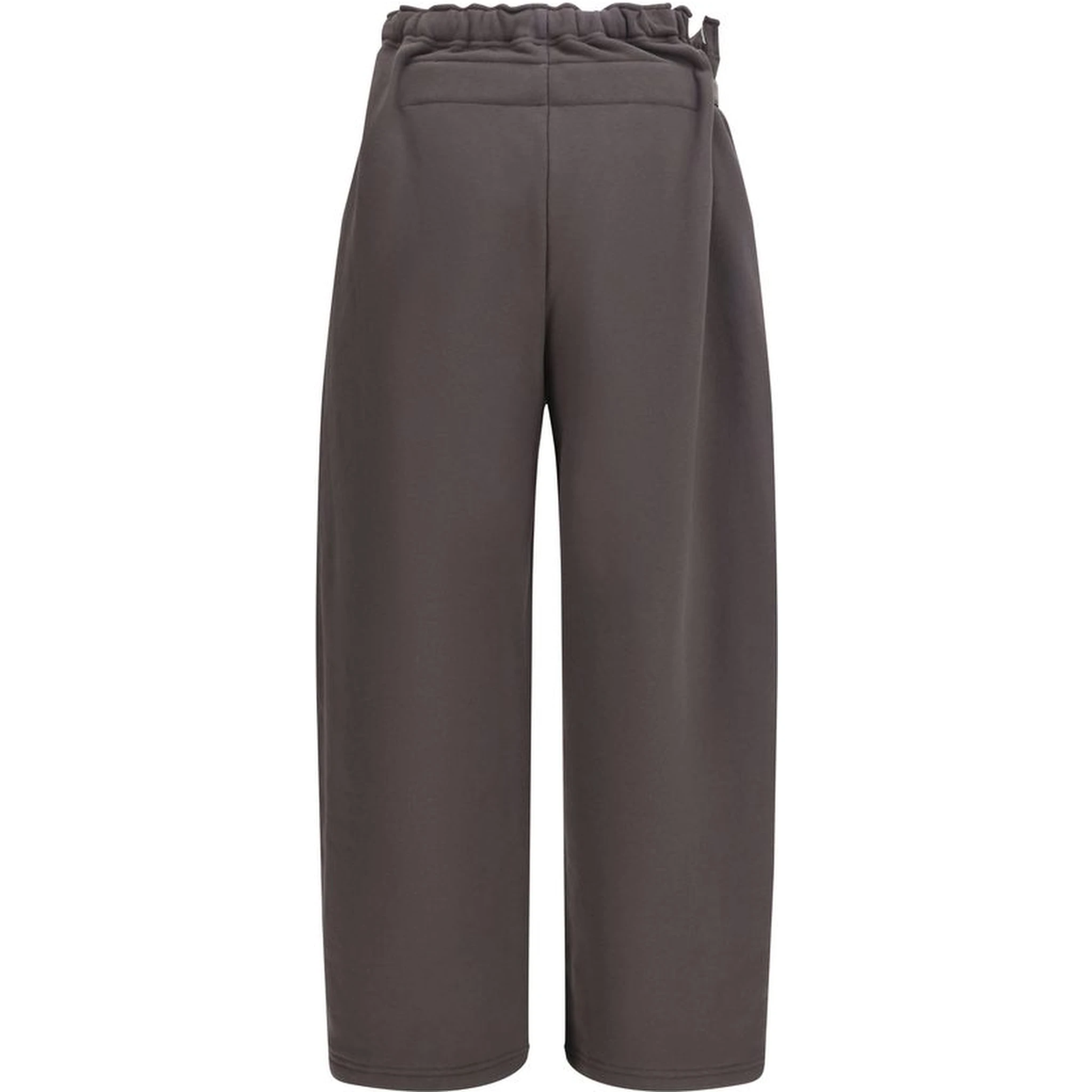Brown Cotton Athletic Pants