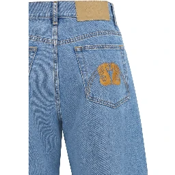 Blue Cotton Jeans Denim