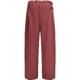 Multicolor Cotton Casual Pants