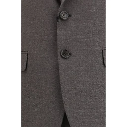 Gray Fleece Wool Two-Piece Suit