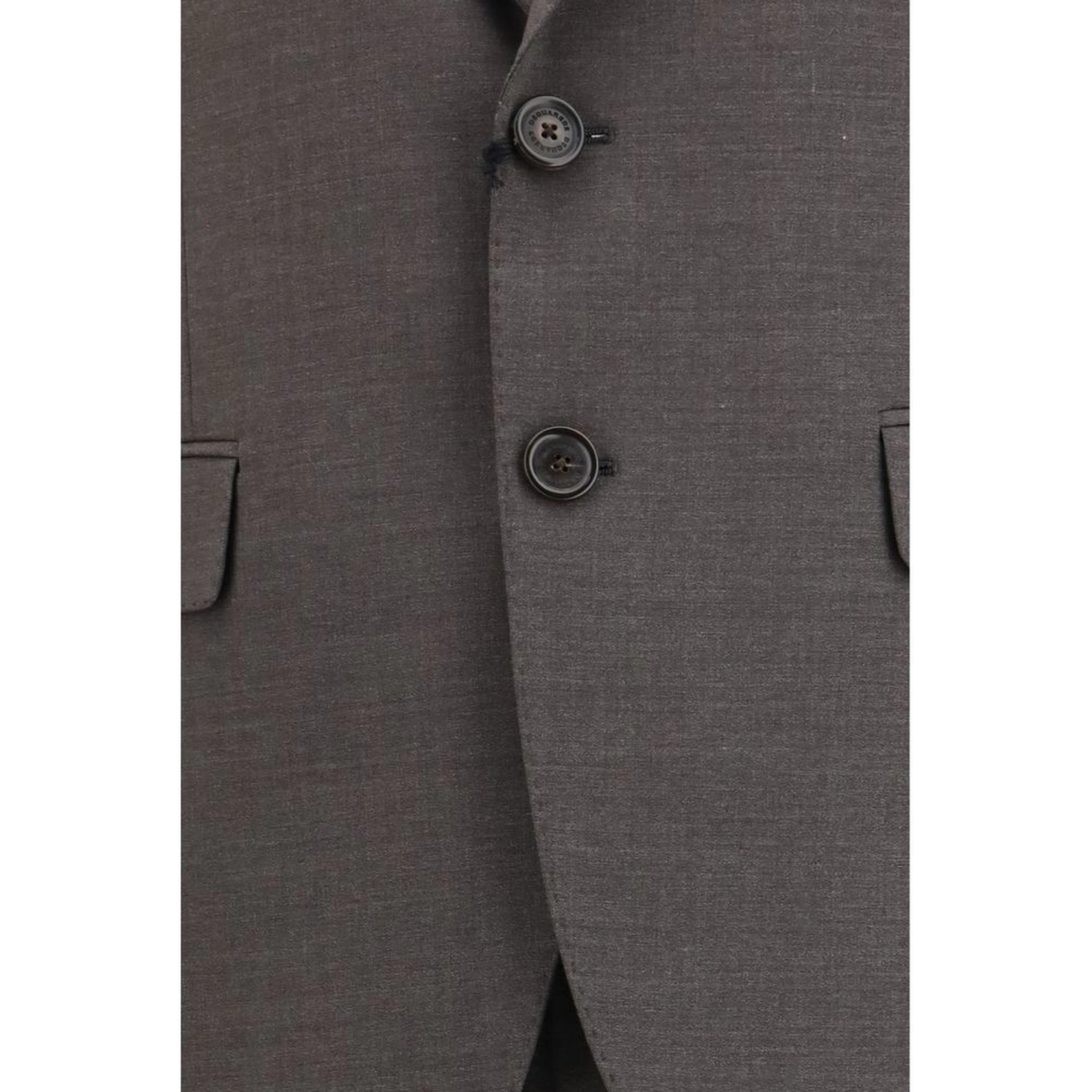 Gray Fleece Wool Two-Piece Suit
