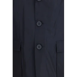 معطف بوليستر أزرق