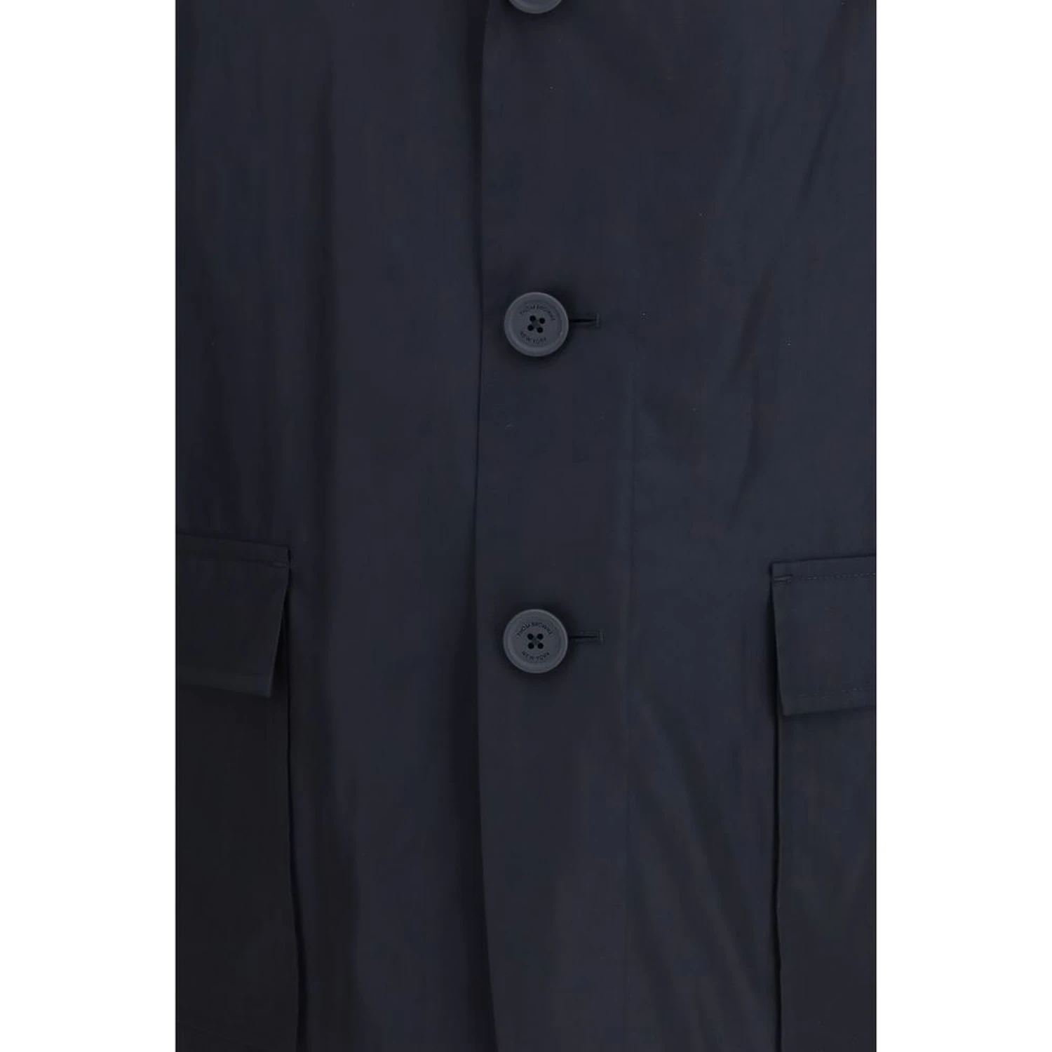 Blue Polyester Coat