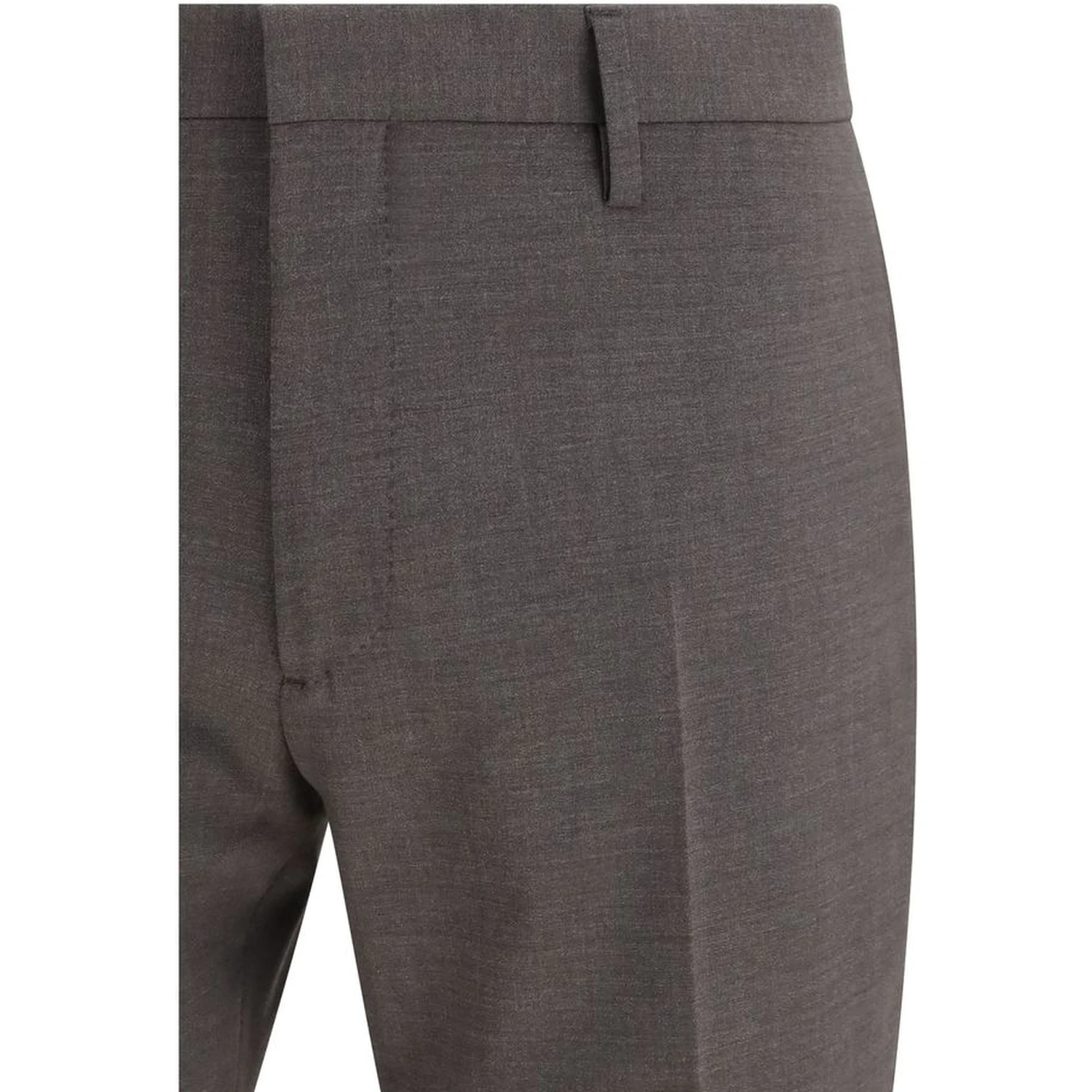 Gray Fleece Wool Two-Piece Suit