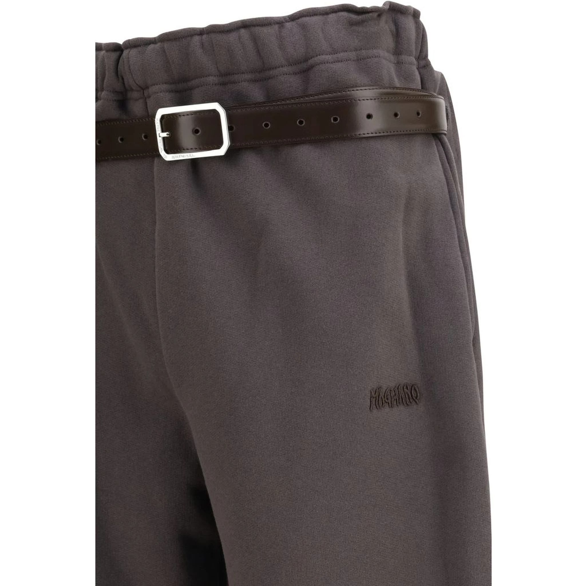 Brown Cotton Athletic Pants