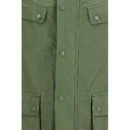 معطف قطني ثنائي اللون