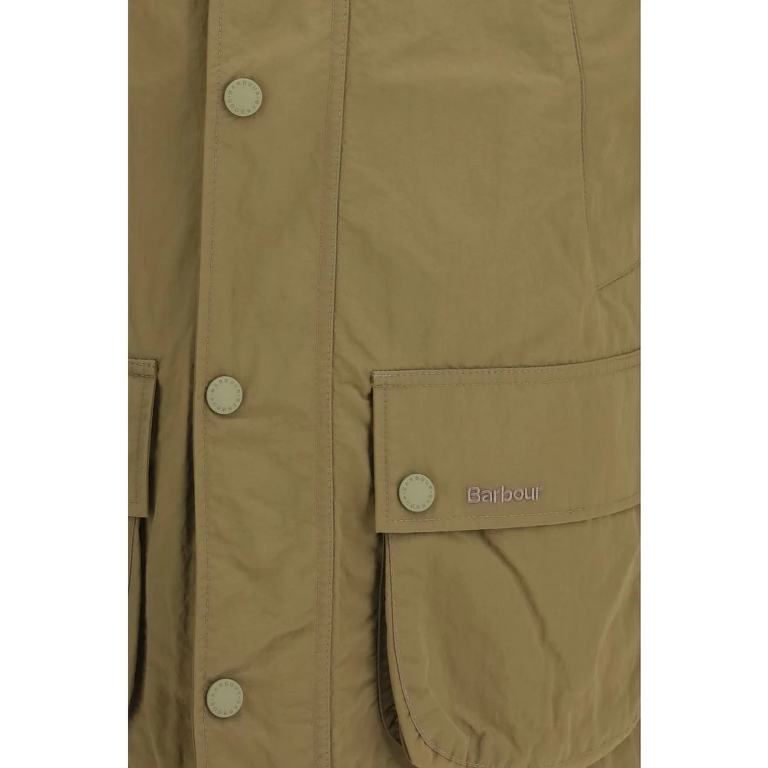 Beige Polyamide Rain Coat