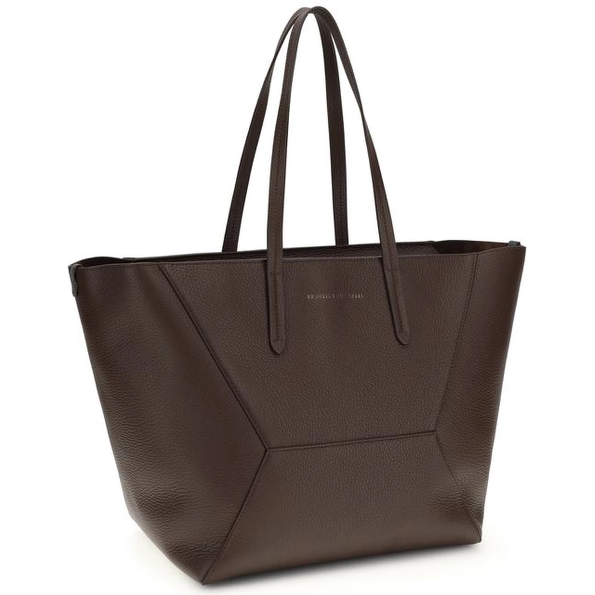 حقيبة كتف بوس توروس من جلد العجل البني