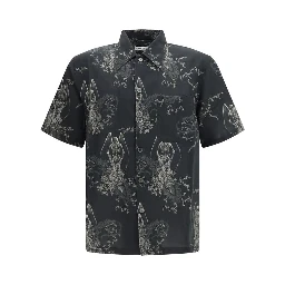 Gray Cotton Pattern Shirt