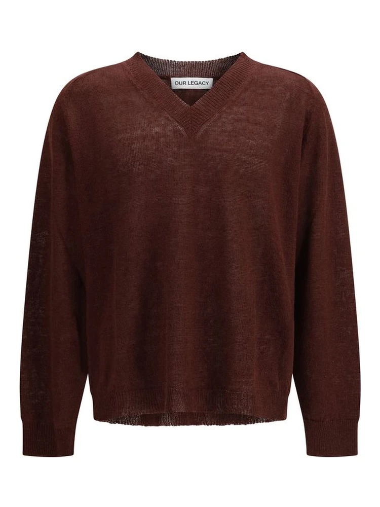 Bordeaux Linen Sweatshirt