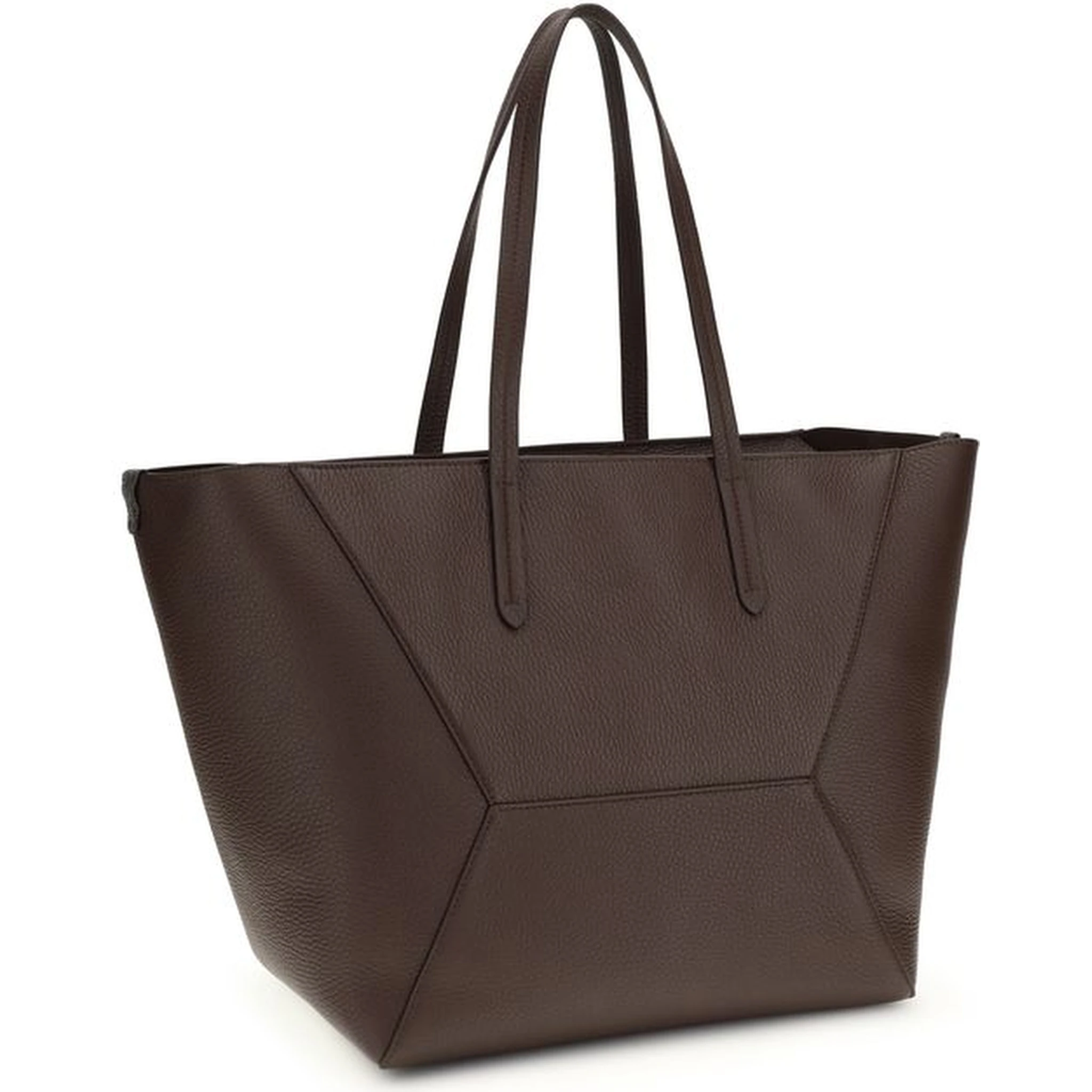 حقيبة كتف بوس توروس من جلد العجل البني