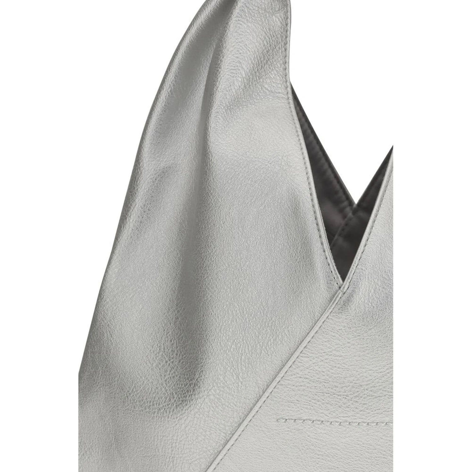 Silver Polyethylene Handbag