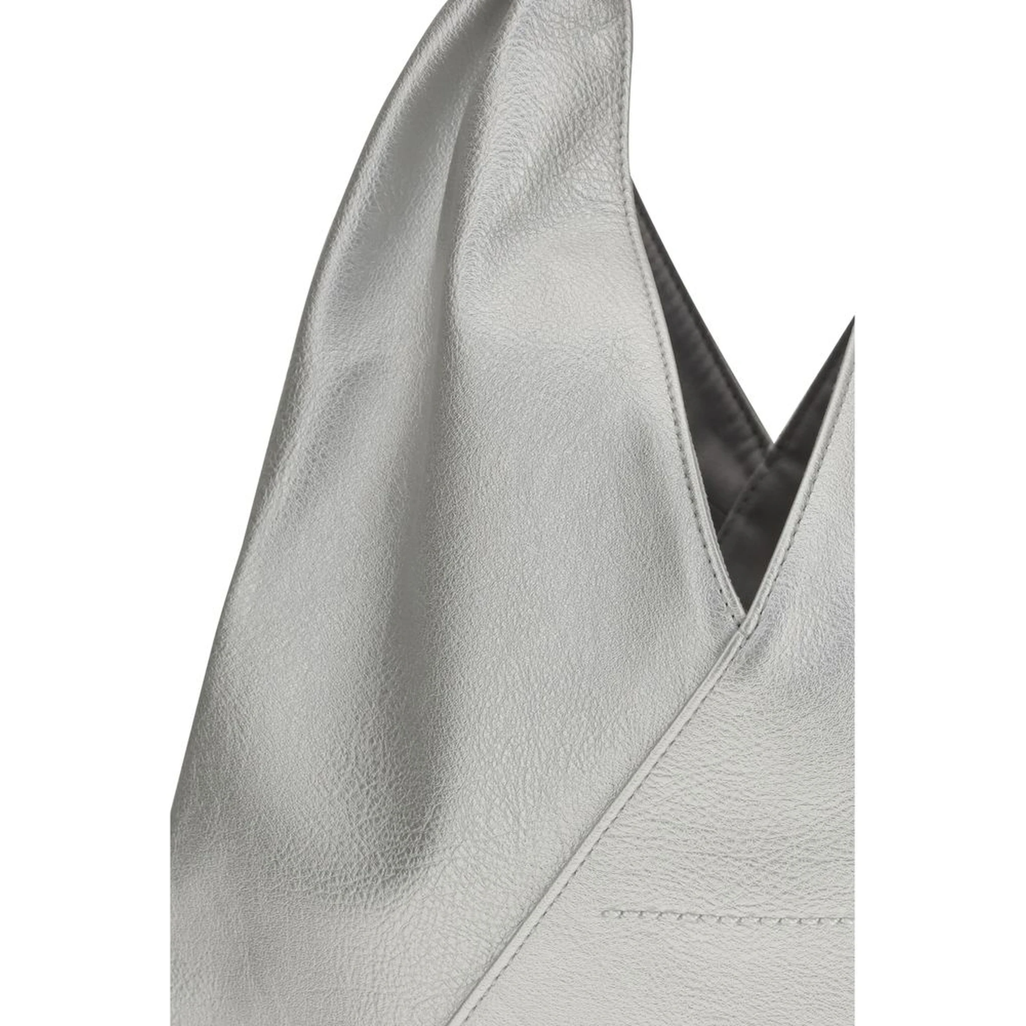 Silver Polyethylene Handbag