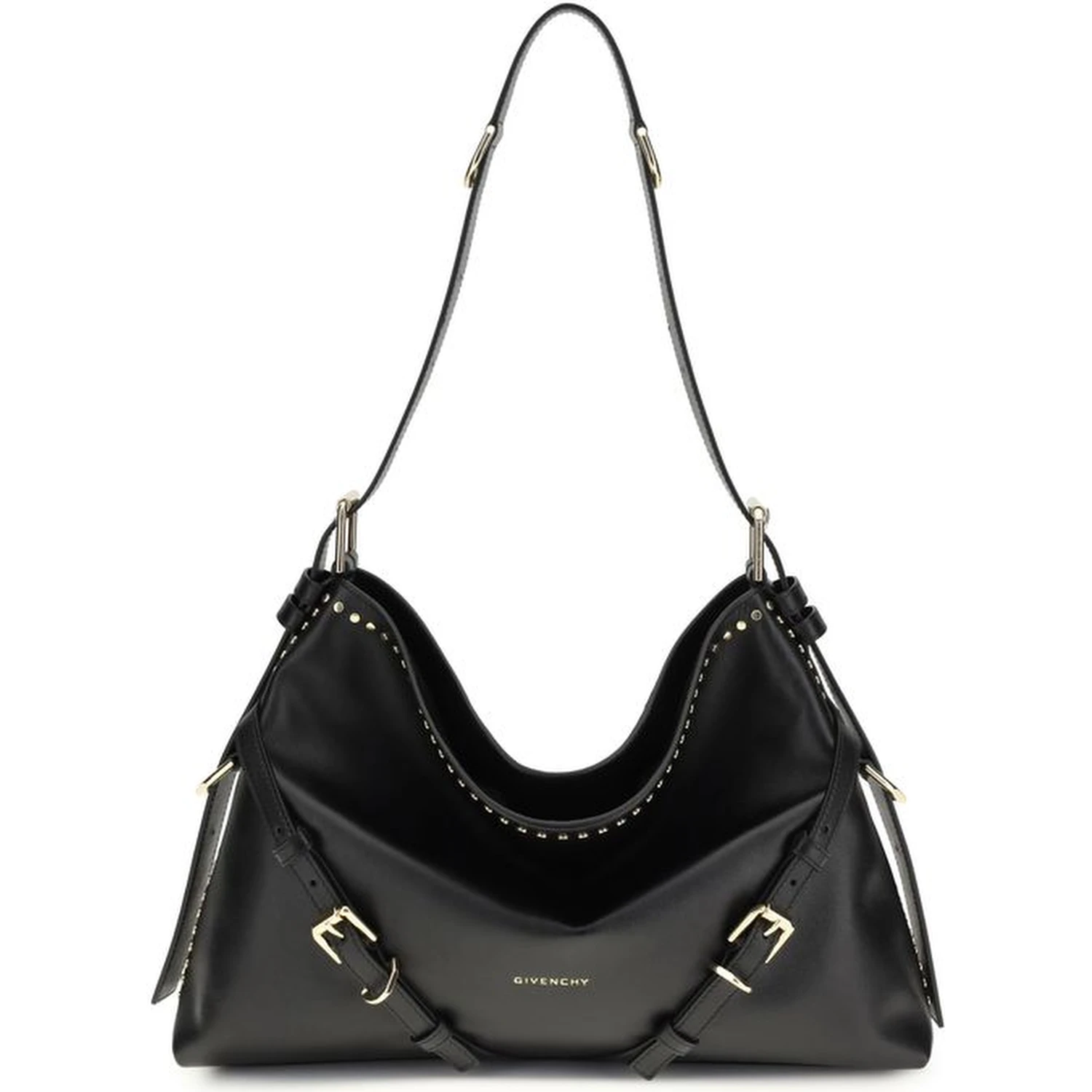 Black Calf Leather Bos Taurus Handbag
