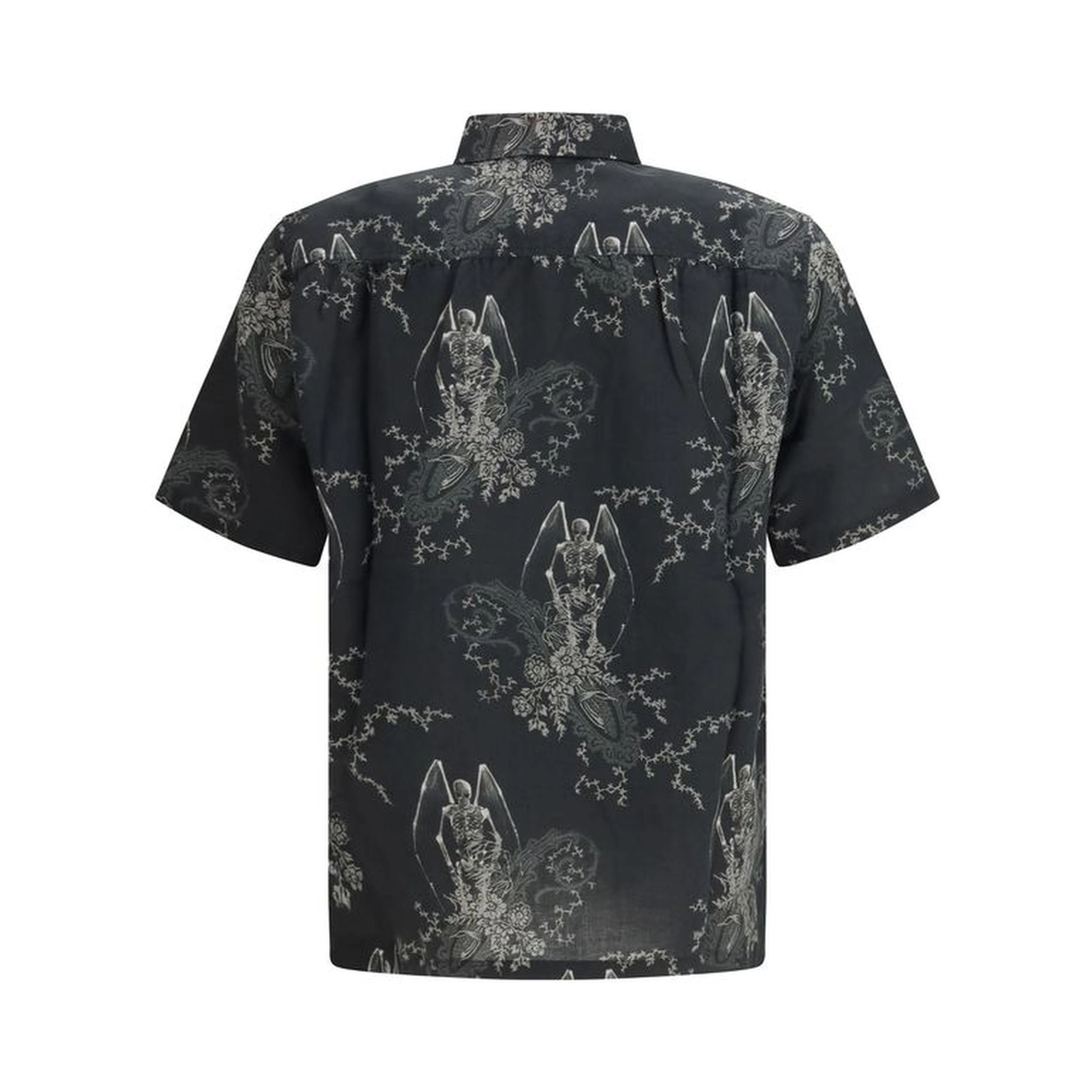Gray Cotton Pattern Shirt