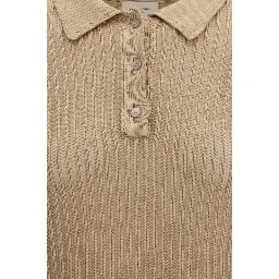 Beige Cotton Polo Shirt