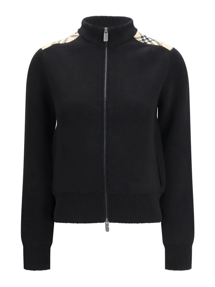 Black Wool Cardigan