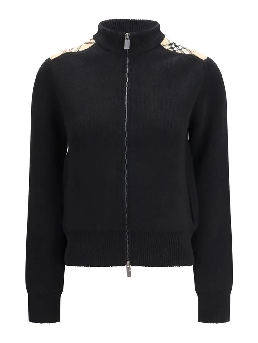 Black Wool Cardigan