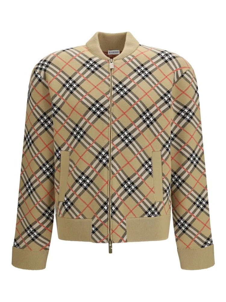 Beige Wool Bomber