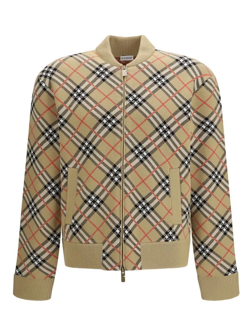 Beige Wool Bomber