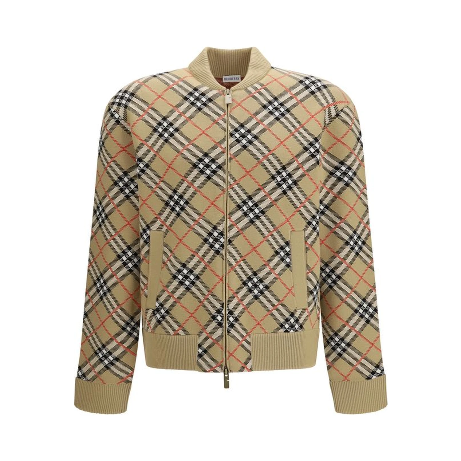 Beige Wool Bomber