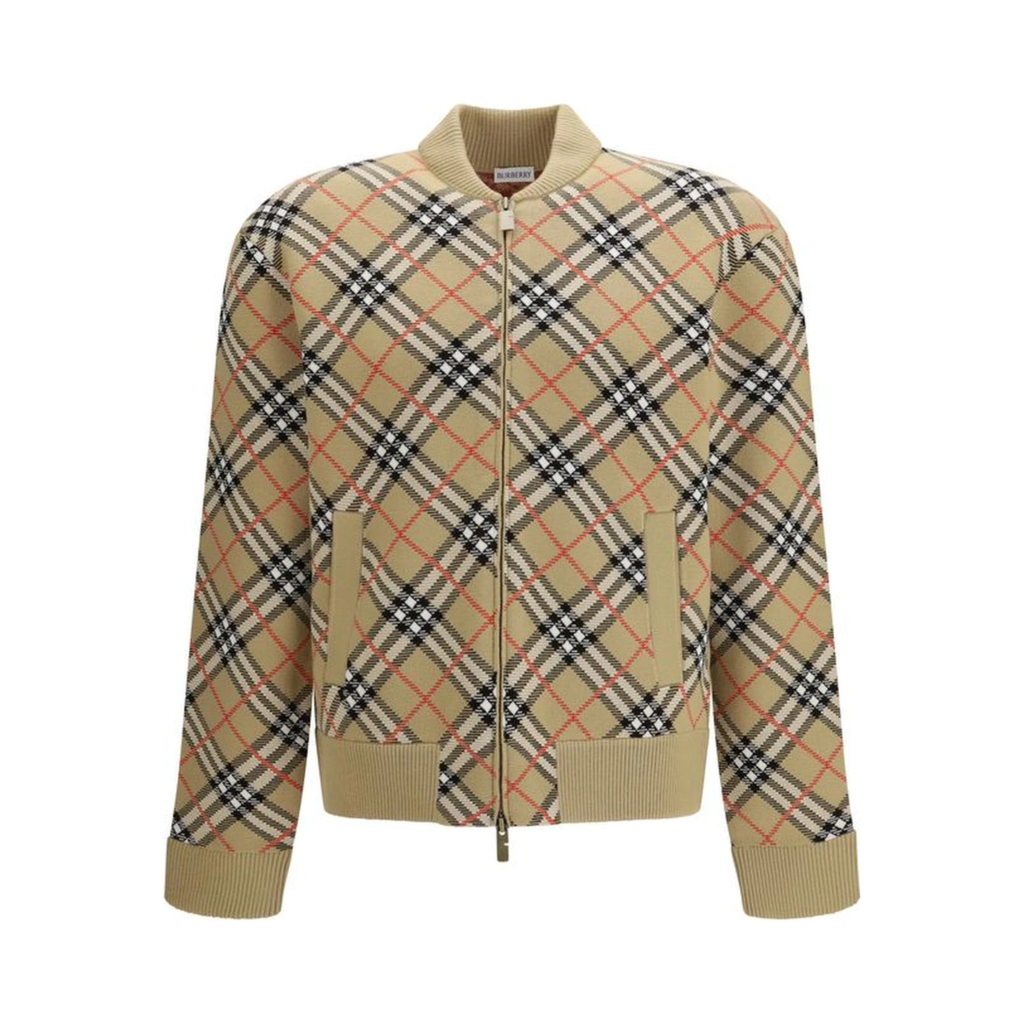 Beige Wool Bomber