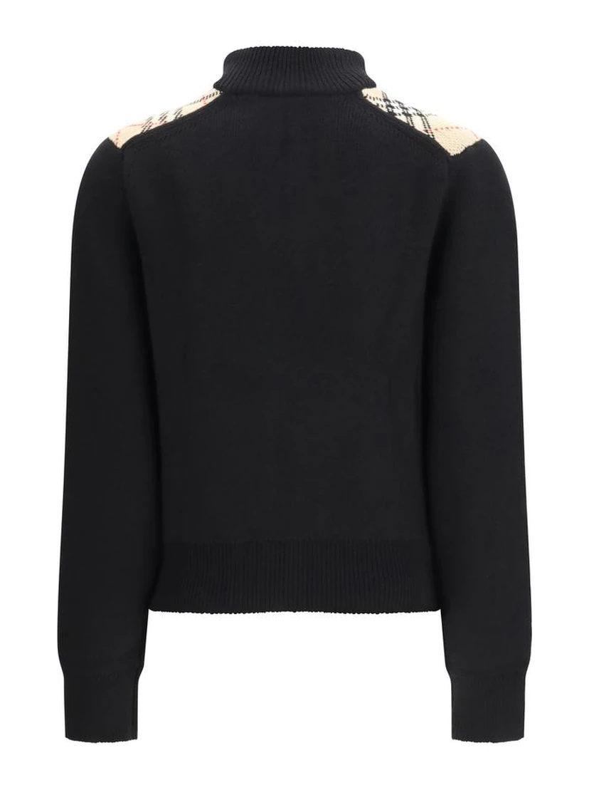 Black Wool Cardigan