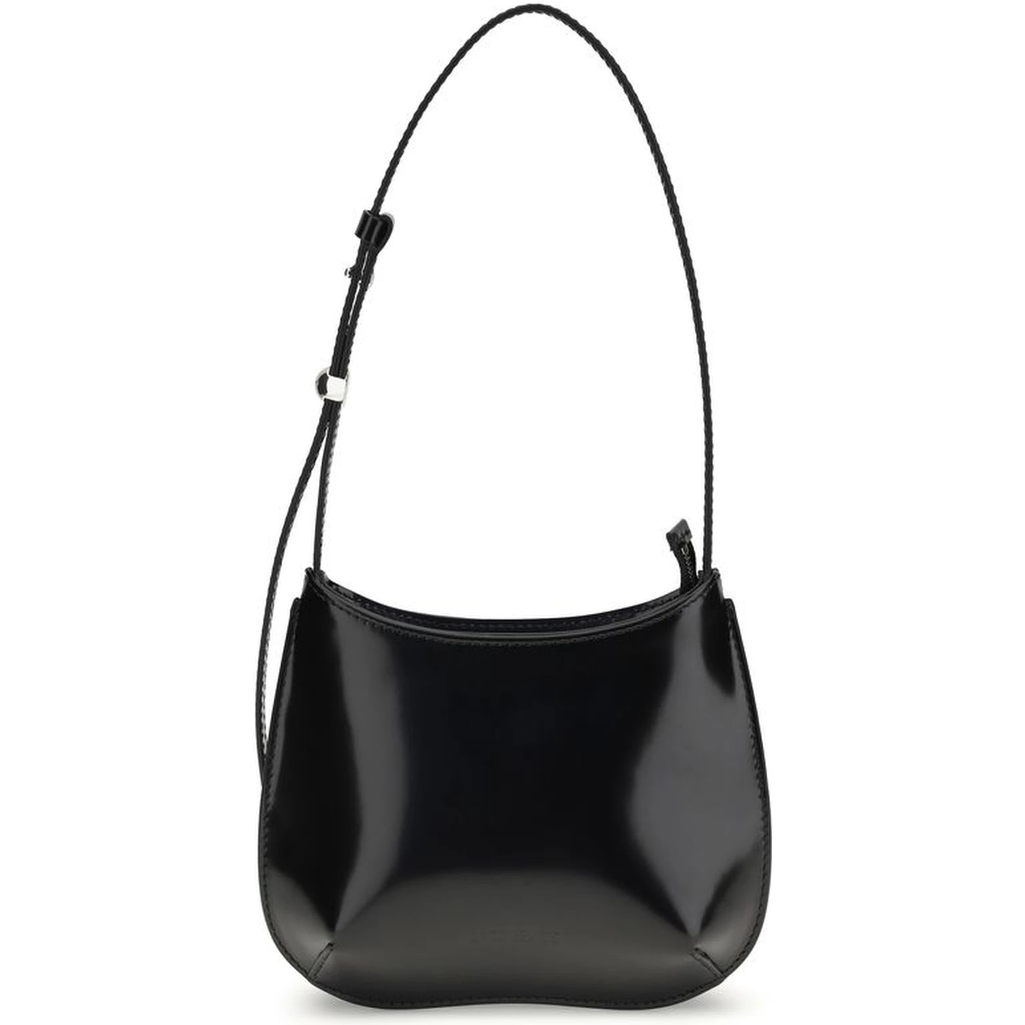 حقيبة كتف بوس توروس من جلد العجل الأسود