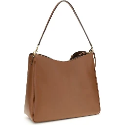 حقيبة كتف بوس توروس من جلد العجل البيج