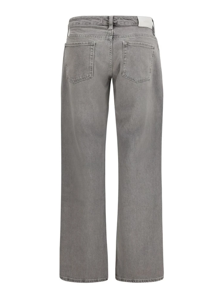 Gray Cotton Straight-Leg Jeans alternative