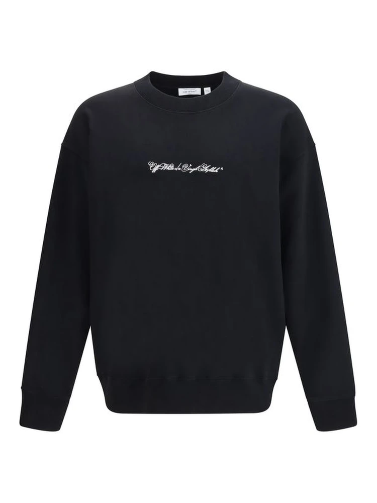 Black Cotton Sweatshirt