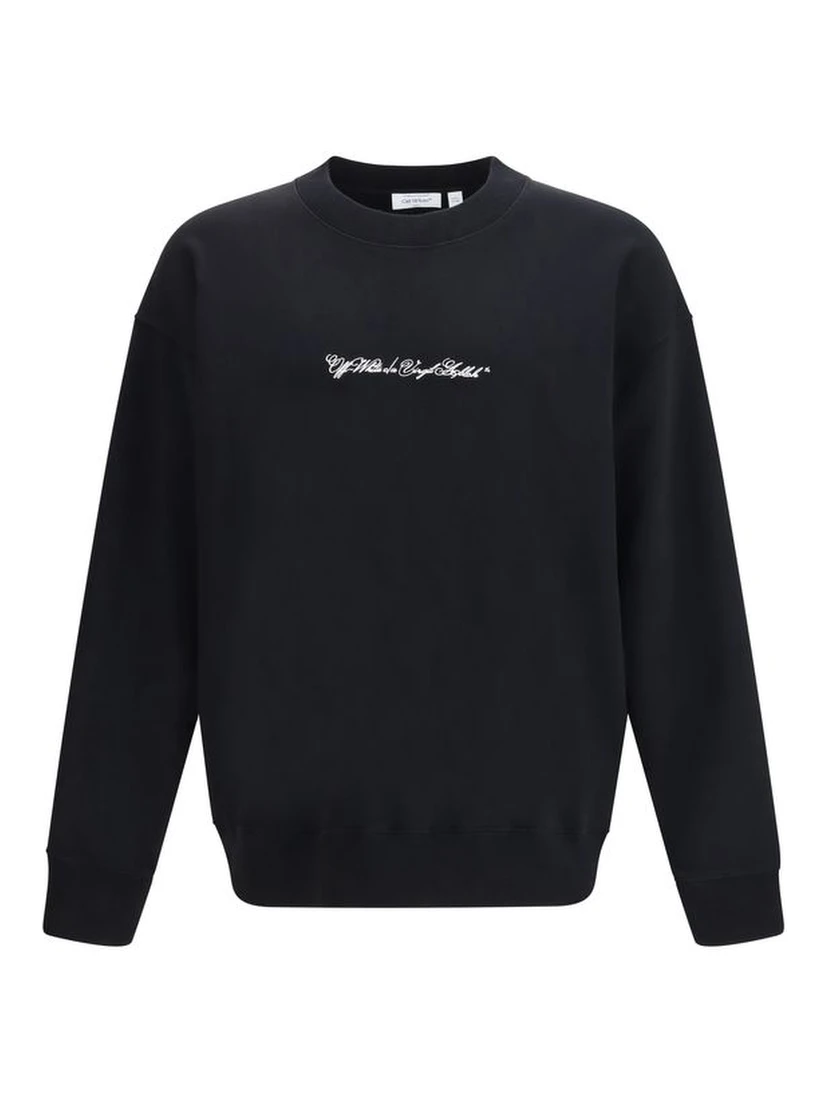Black Cotton Sweatshirt