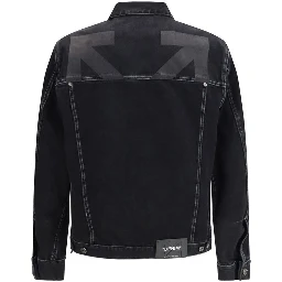 Black Cotton Denim Jacket