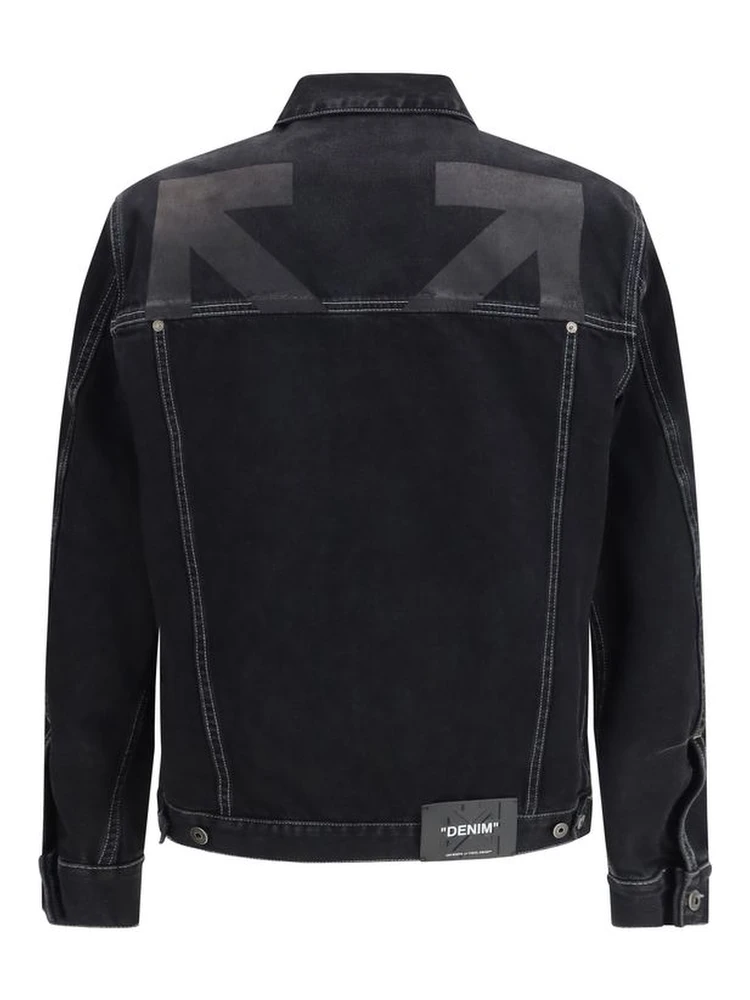 Black Cotton Denim Jacket alternative