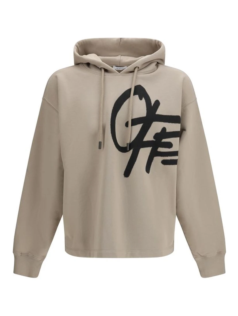 Beige Cotton Sweatshirt
