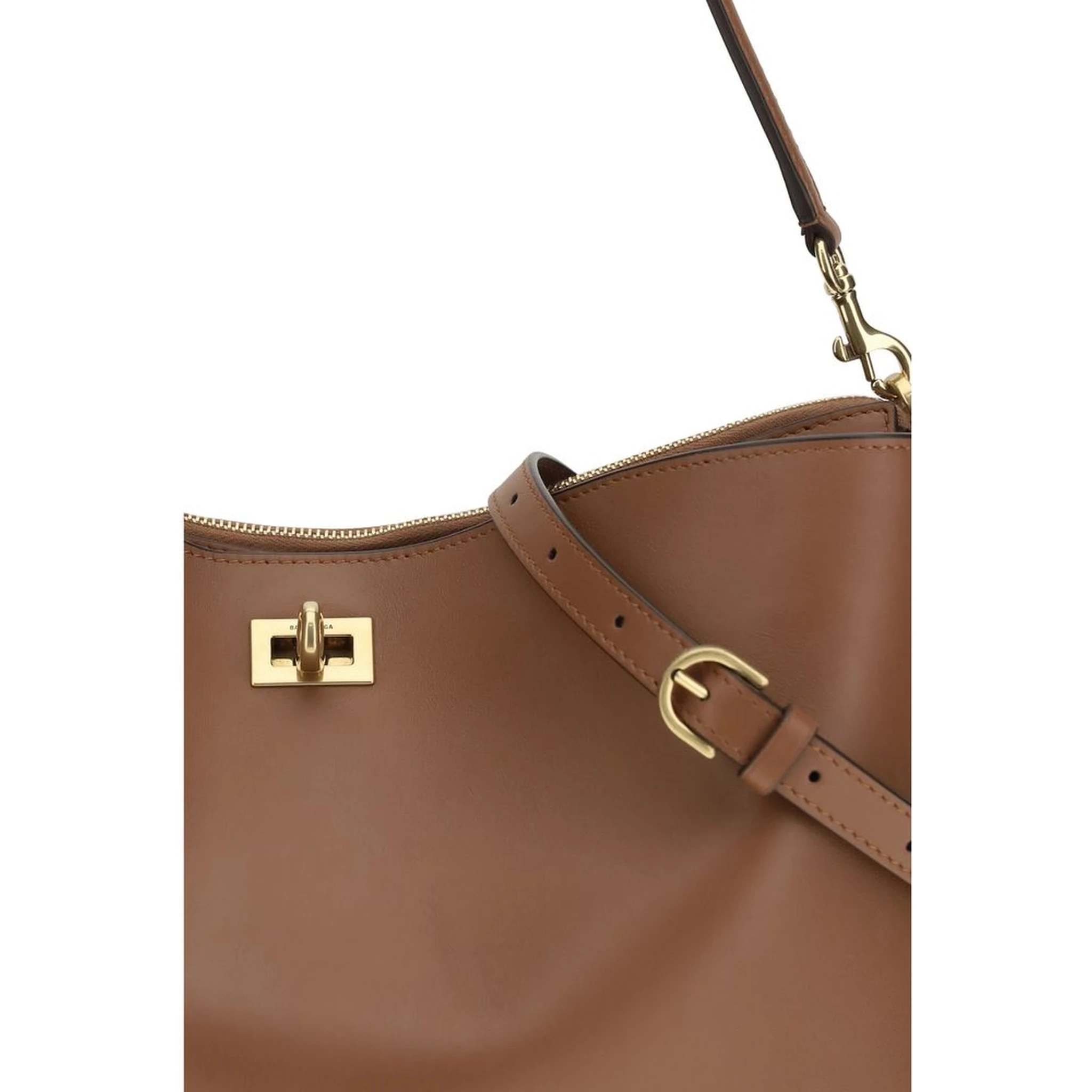 حقيبة كتف بوس توروس من جلد العجل البيج