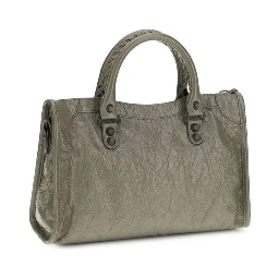 Gray Calf Leather Bos Taurus Shoulder Bag