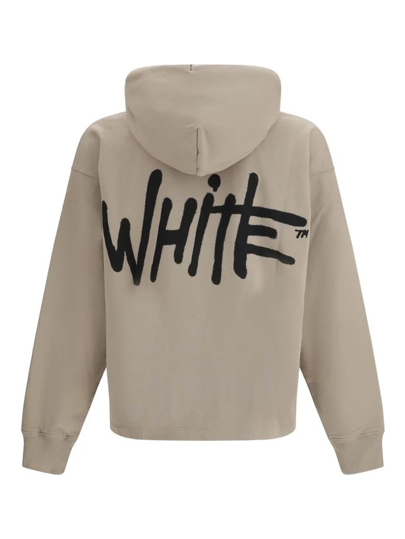 Beige Cotton Sweatshirt